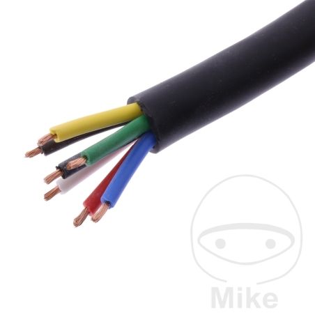 Cable H05RR-F 7x1.5mm Negro 5m | JMP | Motos Camaral