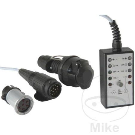 Comprobador de Remolque 12V 7/13 Polos con Cable 5m | Motos Camaral