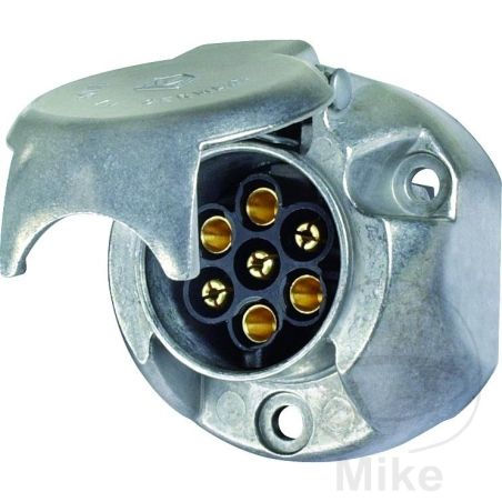 Enchufe 7 Polos 12V Aluminio para Remolque | Motos Camaral