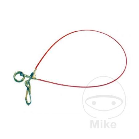 Cable de Seguridad 1800 mm con Gancho y Anillo | Motos Camaral