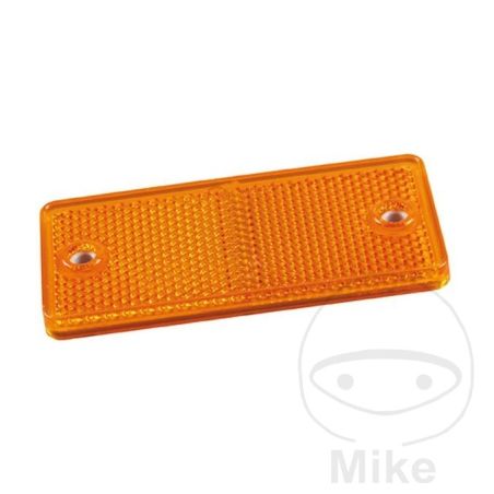 Reflector Lateral Cuadrado Amarillo 90x40mm | Motos Camaral