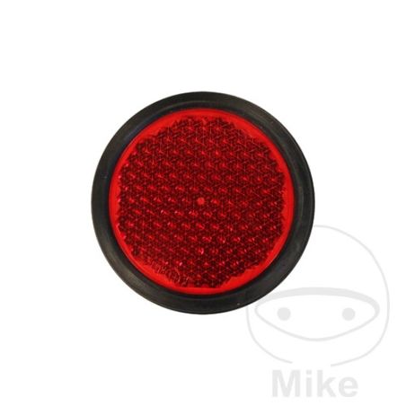 Reflector Catadióptrico Redondo Rojo | Motos Camaral