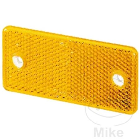 Reflector Catadióptrico Cuadrado Amarillo | Motos Camaral