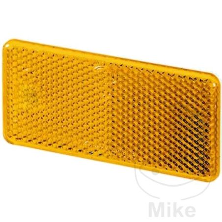 Reflector Catadióptrico Cuadrado Amarillo | Motos Camaral