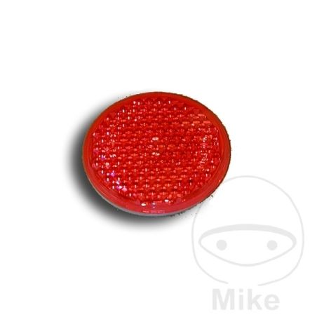 Reflector Catadióptrico Redondo Rojo | Motos Camaral
