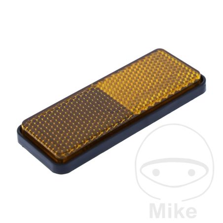Reflector Lateral Cuadrado Amarillo 90x40mm | Motos Camaral
