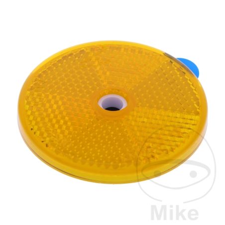 Reflector Lateral Redondo Amarillo 60mm | Motos Camaral