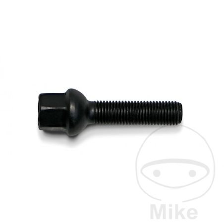 Tornillo de Rueda M12 x 1.5X40 KU17 Negro | Motos Camaral