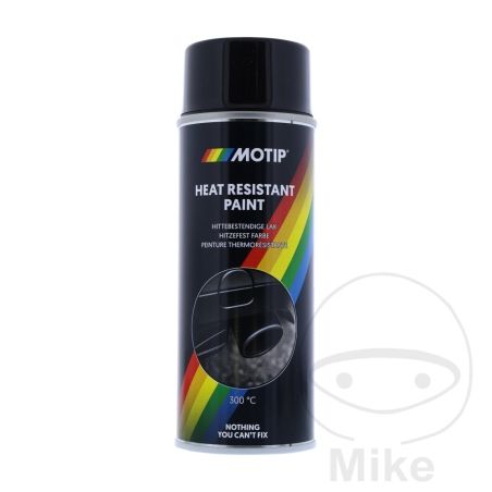 Pintura Anticalórica SCHUTZLACK Negro Brillante 400ml | Motip | Motos Camaral