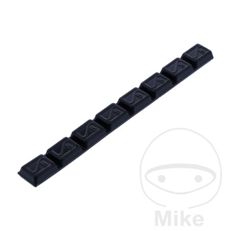 Pesos Adhesivos de Plomo 40g (8x5g) Negro | Motos Camaral