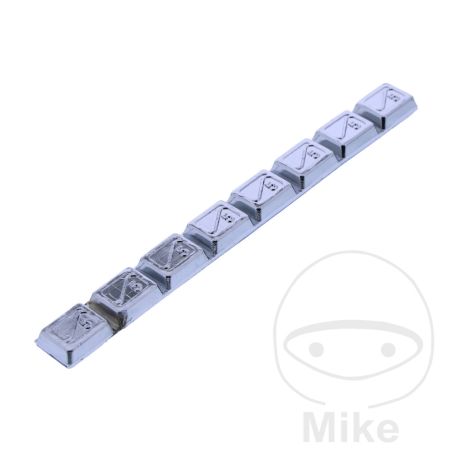 Peso Adhesivo de Plomo 40g (8x5g) Cromado | Motos Camaral