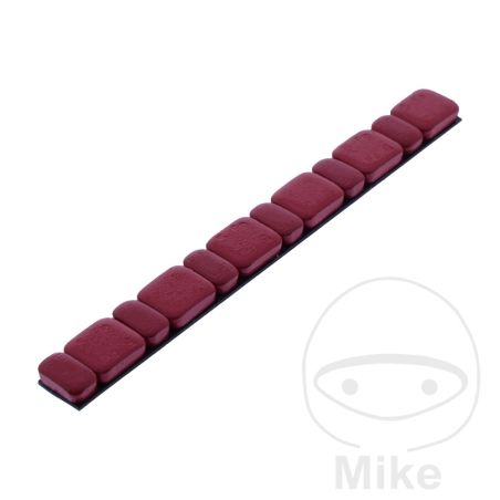 Peso Adhesivo de Hierro 45g JMP Rojo | Motos Camaral