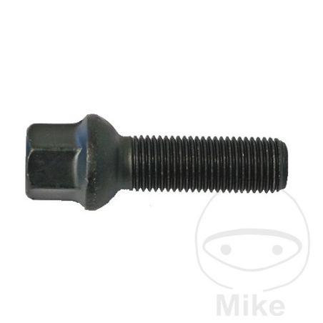 Tornillo de Rueda M14x1.5x28 Cuello de Bola 17 Negro | Motos Camaral