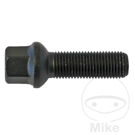 Tornillo de Rueda M14x1.5x28 Cuello de Bola 17 Negro | Motos Camaral