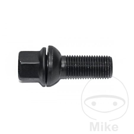 Tornillo de Rueda M14X1.5X39 Cuello de Bola Negro | Motos Camaral