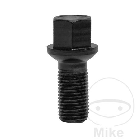 Tornillo de Rueda M14x1.5x27 Cuello de Bola Negro - 10 uds | Motos Camaral