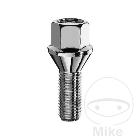 Tornillo de Rueda M12x1.5x22 Cono 17 Plateado (10 uds) | Motos Camaral