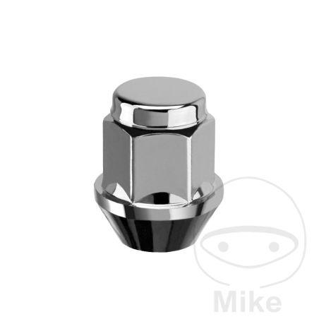 Tuerca de Rueda M12x1.25 Cono 19 Plateada (10 uds) | Motos Camaral
