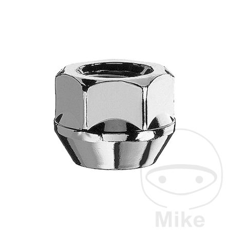 Tuerca de Rueda M12 x 1.25 Cono 19mm Plateada | Motos Camaral