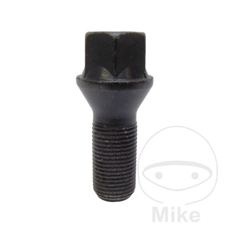 Tornillo de Rueda M12x1.5x24 Cono 17 Negro (10 uds) | Motos Camaral