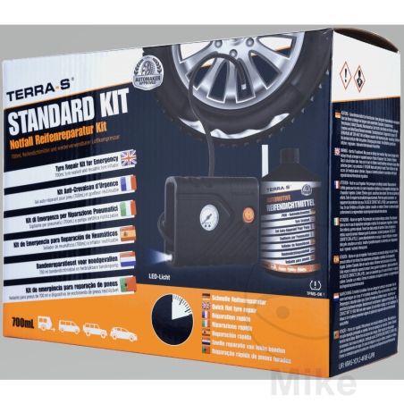 Kit Reparación Neumáticos 700ml Estándar TERRA-S | Motos Camaral