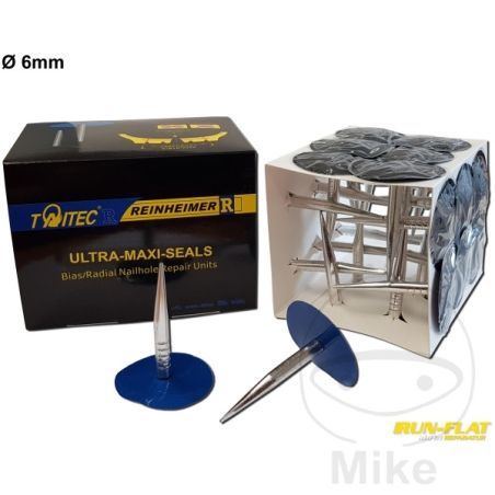 Hongo de reparación neumáticos 6 mm 24 uds | Motos Camaral