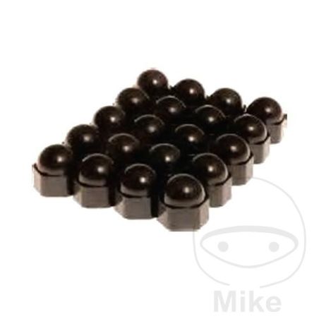 Juego de Tapas para Tornillos de Rueda 19 mm Negro | Motos Camaral