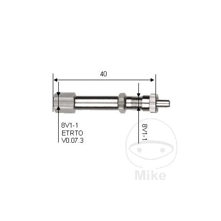 Extensión de Válvula Rígida Metálica 30 mm | Motos Camaral