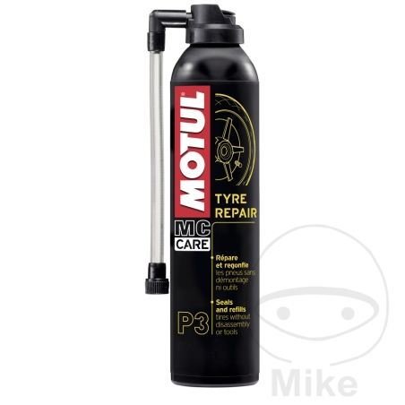 Spray Reparación Pinchazos 300 ml Motul P3 | Motos Camaral