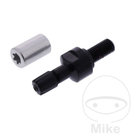 Válvula Recta Schrader TPMS 11.5 mm Negra | Motos Camaral