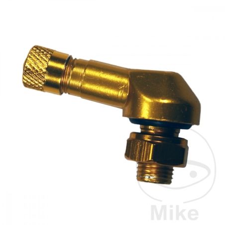 Válvula en ángulo aluminio JMP Amarillo 8.3mm | Motos Camaral