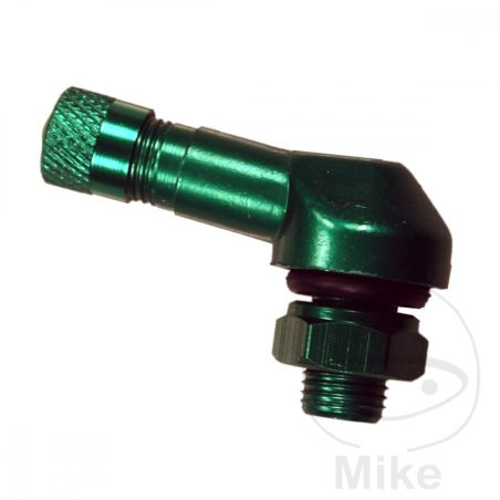 Válvula en Ángulo Aluminio JMP Verde 8.3mm | Motos Camaral