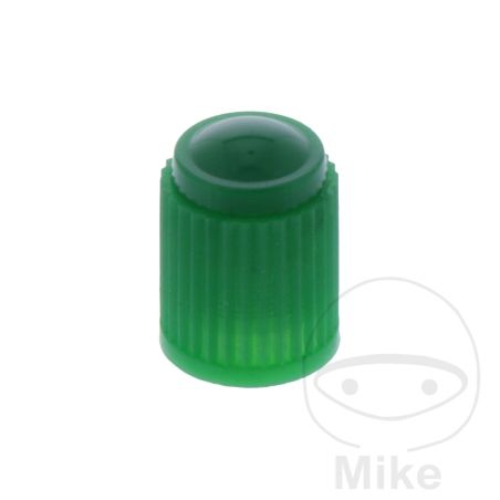 Tapa de Válvula Plástico Verde 6ON | Gas/STICKSTOFF | Motos Camaral