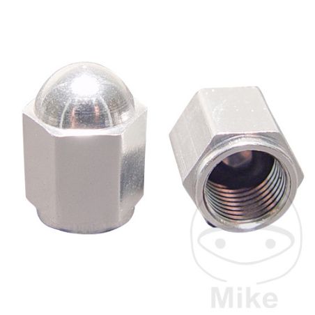 Tapa de Válvula Aluminio Plateado JMP | Motos Camaral