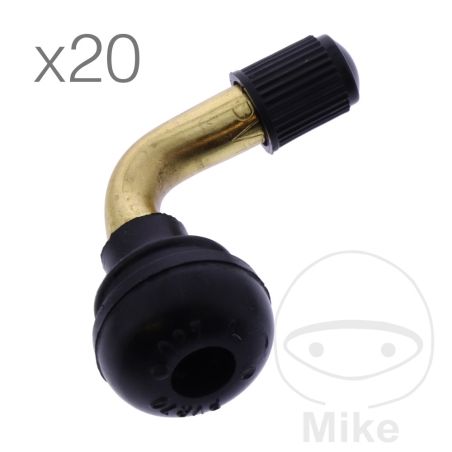 Válvula de Goma Acodada 11.3 mm para Scooter (Pack 20) | Motos Camaral