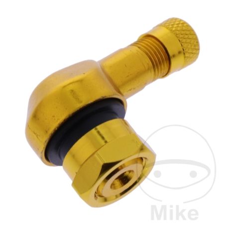 Válvula en Ángulo Aluminio JMP Amarillo 11.3mm | Motos Camaral