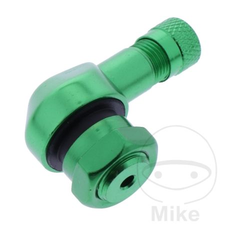 Válvula en Ángulo Aluminio JMP Verde 11.3mm | Motos Camaral