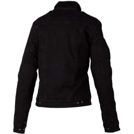 Chaqueta textil reforzada con aramida RST Sherpa Denim CE mujer - Negro - motoscamaralweb.com