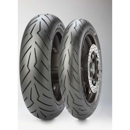 Neumático PIRELLI DIABLO ROSSO SCOOTER (F/R) 100/80-12 TL - motoscamaralweb.com