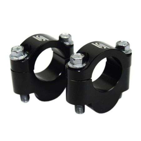 Alzas de manillar SCAR +20mm Ø28.6mm negro - motoscamaralweb.com