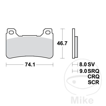 Pastillas de Freno Sinter SCR TRW 7371151 | Motos Camaral