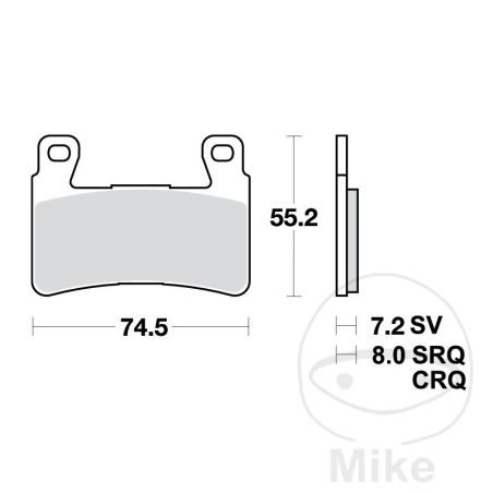 Pastillas de Freno Sinter Delantero TRW 7329071 | Motos Camaral