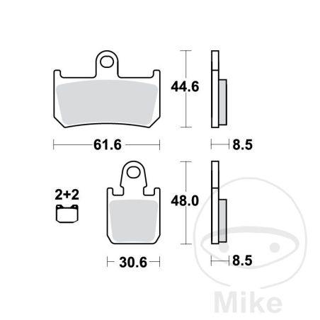 Pastillas de Freno Sinter SCR TRW 7320011 | Motos Camaral