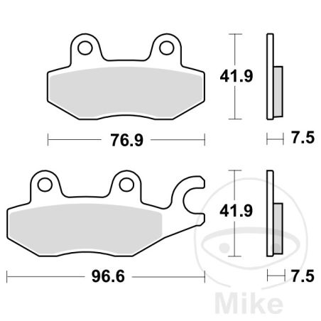 Pastillas de Freno Sinter Delantero TRW 7322886 | Motos Camaral