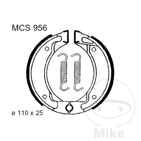 Zapatas de freno con muelle TRW 7372139 | Motos Camaral