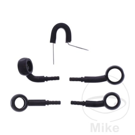 Latiguillo de Freno Metálico Kit 2 Piezas Negro | Motos Camaral