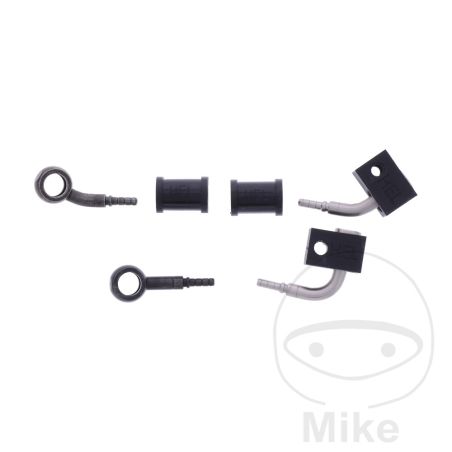 Latiguillo de Freno Metálico Kit 2 Piezas Negro | Motos Camaral