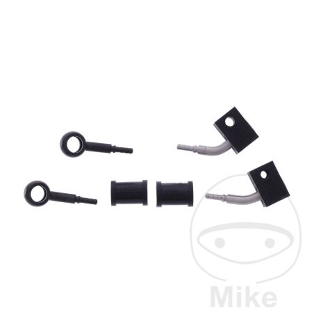 Latiguillo de Freno Metálico Kit 2 Piezas Negro | Motos Camaral