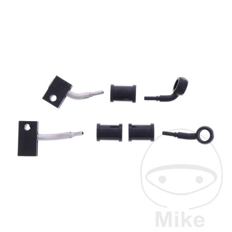 Latiguillo de Freno Metálico Kit 2 Piezas Negro | Motos Camaral