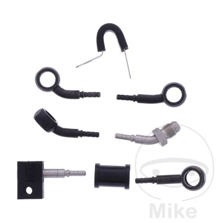Latiguillo de Freno Metálico Kit 3 Piezas Negro | Motos Camaral